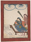 A Lady Gazing at Doves