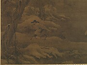 Travelers in a Wintry Forest (