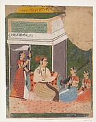Malkos Raga: Page from a Dispersed Ragamala Series (Garland of Musical Modes)

