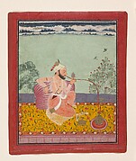 A Raja Smoking a Hookah