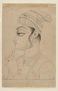 Woman Holding a Flute and Dressed as Krishna