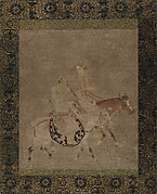 Man and Woman on Horseback