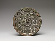 Mirror with Nipple and Dragon Design