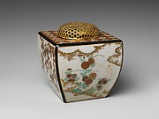 Ninsei-style Incense Burner with Flowers of the Four Seasons

