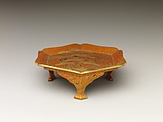 Tray with Design of Pine, Bamboo, and Cherry Blossom
