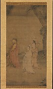 Sakyamuni and Attendant Bodhisattvas in a Landscape
