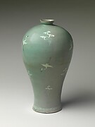 Vase in Meiping (Maebyeong) Shape with Cranes and Clouds
