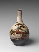 Bottle with Decoration of Pine Tree