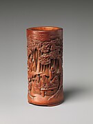 Brush Holder with Seven Sages of the Bamboo Grove