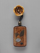 Case (Inrō) with Lotus and Crab (obverse); Lotus and Tadpole (reverse)