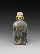 Snuff bottle with stopper