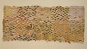Textile with Aquatic Birds and Recumbent Animal