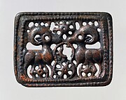 Belt Plaque with Confronted Rams
