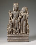 Shiva and Parvati with Their Two Sons and the Bull Nandi