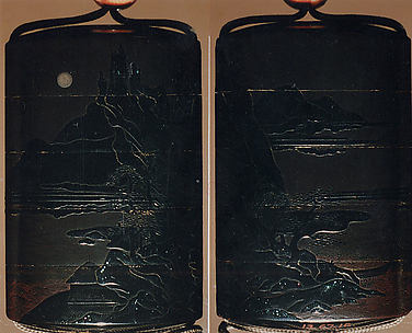 Case (Inrō) with Chinese Landscape in Moonlight