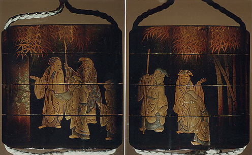 Case (Inrō) with Design of Seven Sages of the Bamboo Grove
