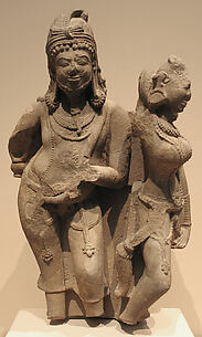 The God Danda and the Goddess Niksubha (Attendants of Surya, the Sun God)