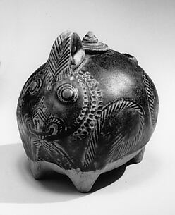 Covered Lime Pot in the Form of a Rabbit
