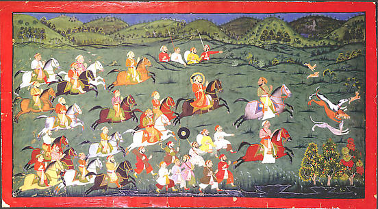 Maharana Sangram Singh Hunting Hares at Naramangra