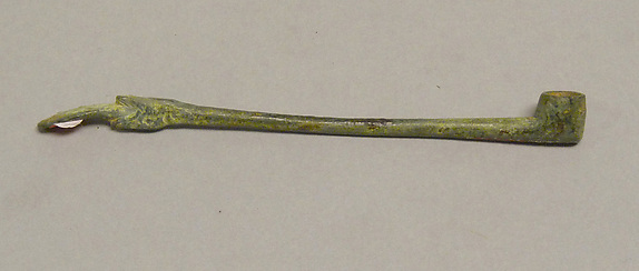 Lime Spatula in the Shape of a Pipe