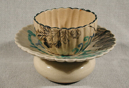 Blossom-Shaped Cup and Matching Cup Stand