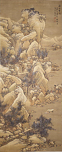 Boating amid Snowy Streams and Mountains