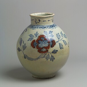 Large Jar with Decoration of Peonies

