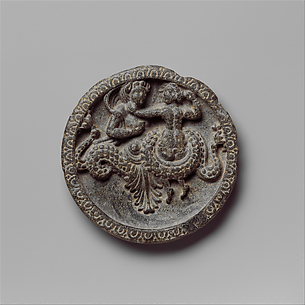 Dish with Marine Creature and Couple