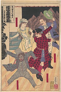 The Strange Tale of the Castaways: A Western Kabuki (Hyōryō kidan seiyō kabuki) by the Playwright Kawatake Mokuami