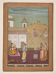Page from a Dispersed Rasikapriya (Lover's Breviary)