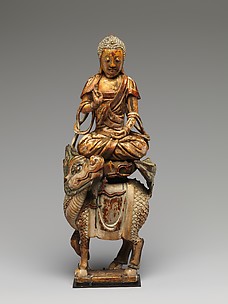 Buddha Shakyamuni (Shijiamouni) with Attendant Bodhisattvas