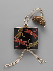 Case (Inrō) with Design of Dragonflies
