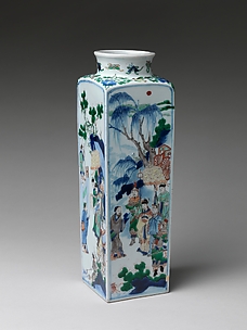 Vase with King Wen Visiting the Scholar Jiang Taigong

