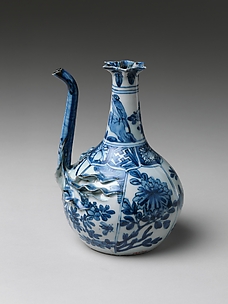 Pouring Vessel (Kendi) with Flowers and Birds

