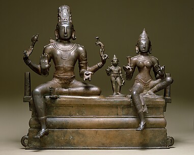 Shiva, Uma, and Their Son Skanda (Somaskandamurti)