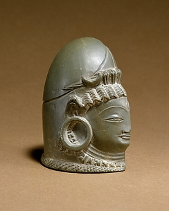 Section of a Portable Linga with Shiva and Parvati