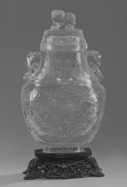 Covered vase