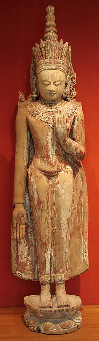 Standing Crowned and Jeweled Buddha