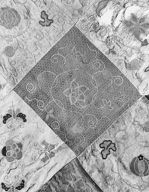 Embroidered Patchwork Panel

