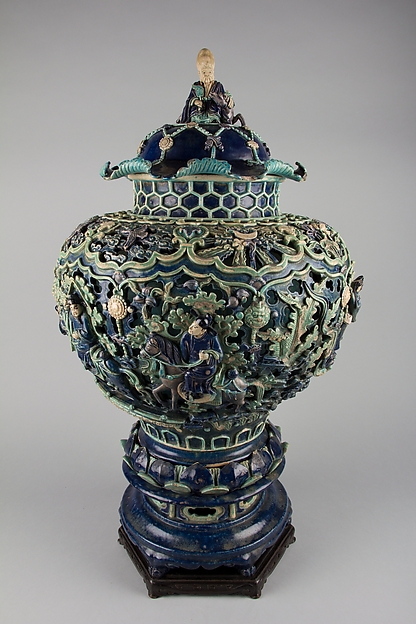 Covered Jar on a Pedestal