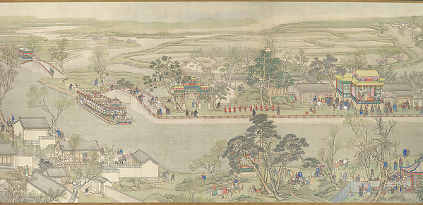 The Qianlong Emperor's Southern Inspection Tour, Scroll Six: Entering Suzhou along the Grand Canal (Qianlong nanxun, juan liu: Dayunhe zhi Suzhou)
