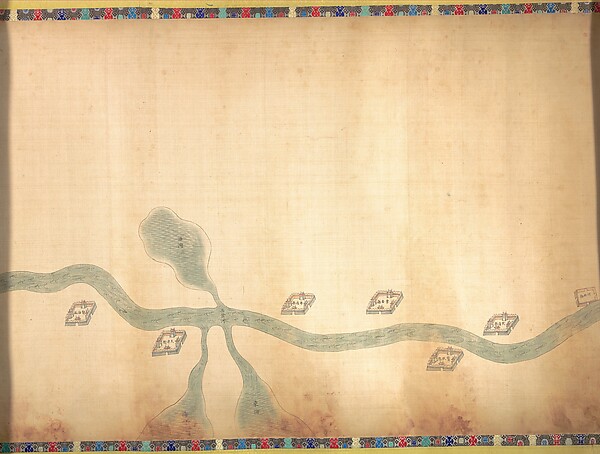 Map of the Grand Canal from Beijing to the Yangzi River