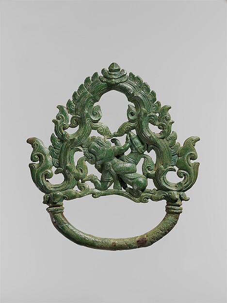 Palanquin Ring with Demon Battling a Horse