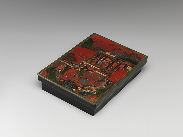 Box Lid with Competition Scene