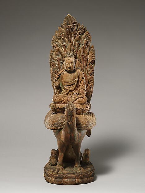 Buddha Riding a Peacock