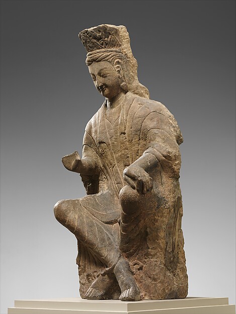 Bodhisattva, probably Avalokiteshvara (Guanyin) with Crossed Ankles