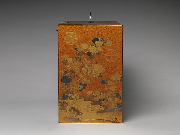 Cabinet with Design of Chrysanthemum by a Stream