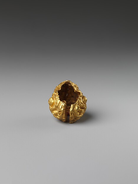 Rod Finial Clip with Deity Surrounded By  Sekti Motif