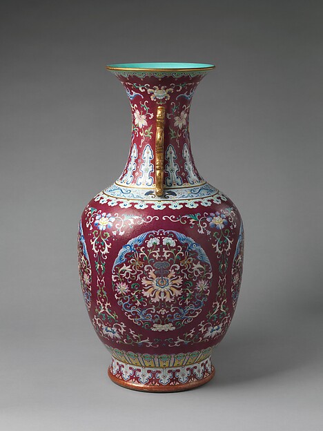 Vase with Floral Medallions