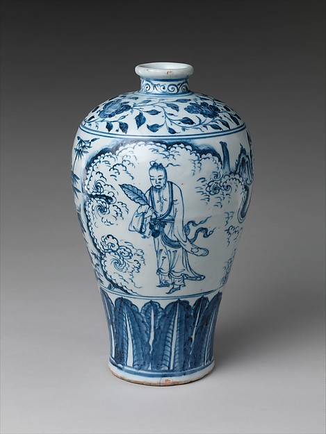 Vase in Meiping Shape with Daoist Immortal Zhongli Quan
